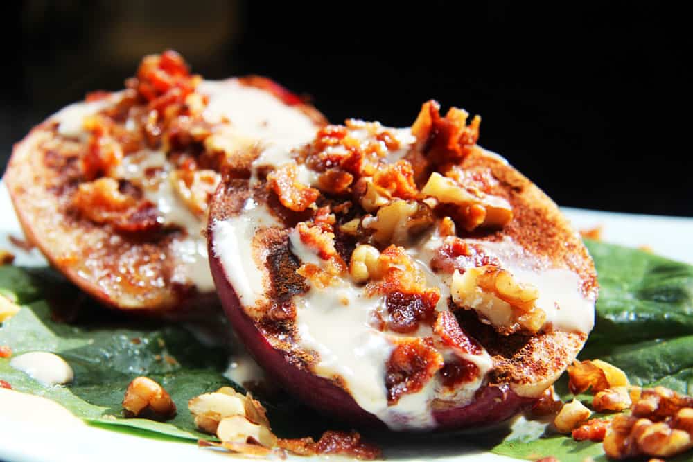 Cinnamon-Broiled-Peaches-with-Bacon-Walnuts-and-Honey-Balsamic-Yogurt-(4)