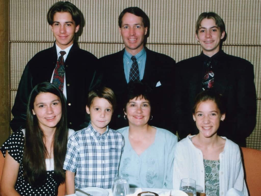 Top Row: Spencer, Dad, Justin; Bottom Row: Kimberly, Bryan, Mom, Me