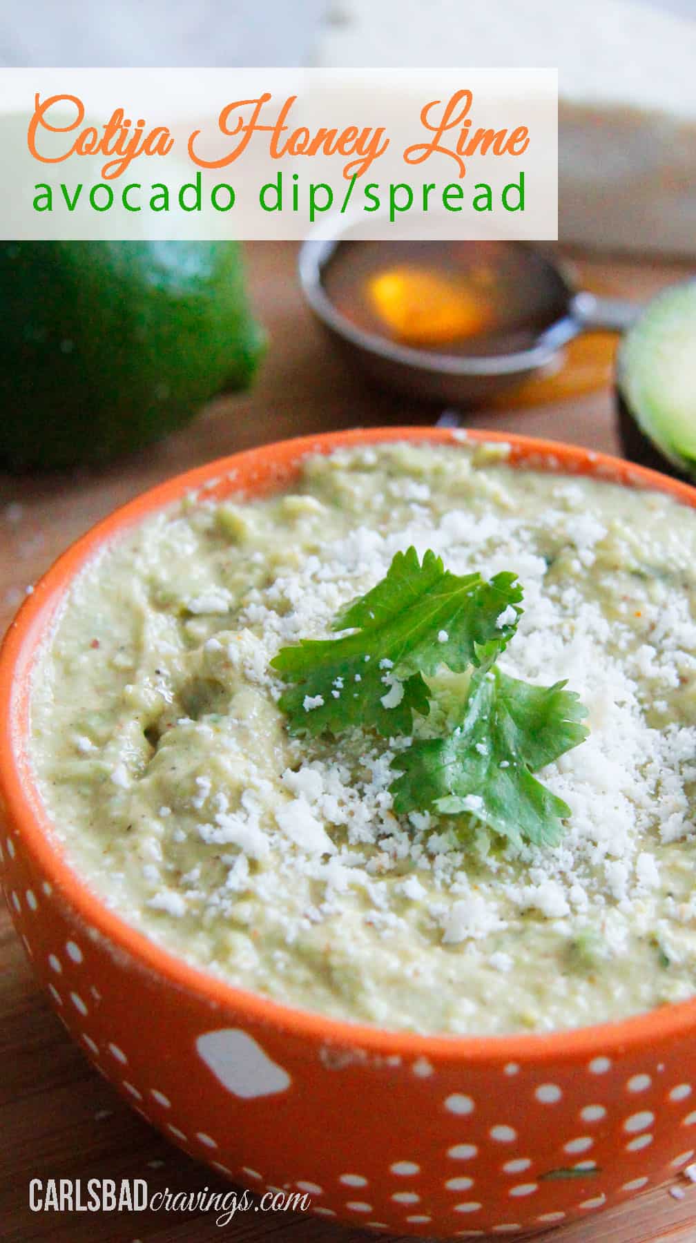 healthy Avocado Dip or spread in a bowl