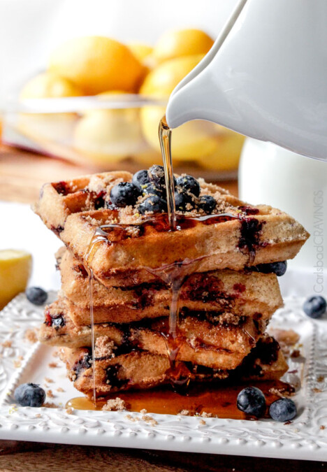 Blueberry Waffles Recipe | Carlsbad Cravings