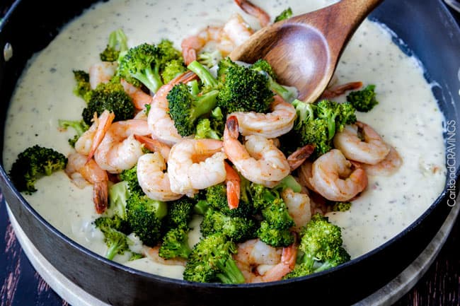 Roasted Shrimp Fettuccine Alfredo Recipe - Carlsbad Cravings
