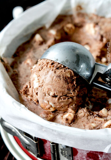 Homemade Rocky Road Ice Cream Recipe | Carlsbad Cravings