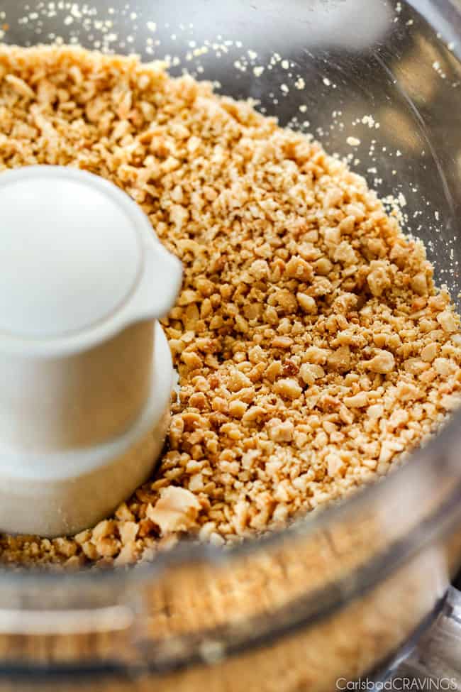 Close up of Sheet Pan Thai Coconut Peanut Chicken with Pineapple