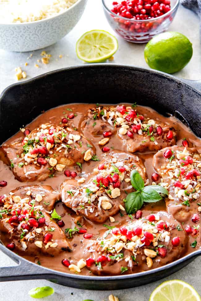 Asian Pomegranate Coconut Chicken Skillet