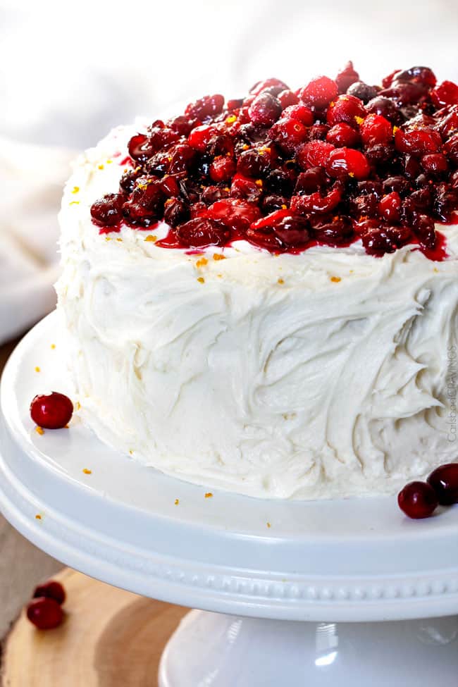 White Cake with Buttercream Frosting.