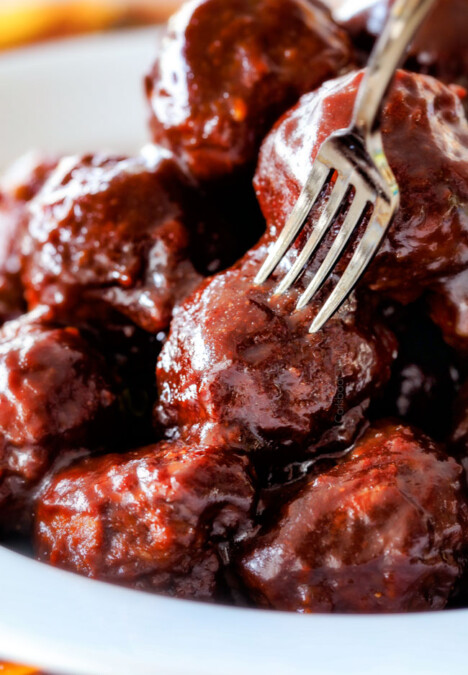 Tender juicy, sweet and spicy Slow cooker Korean Meatballs simmered in the most tantalizing sweet heat sauce that everyone goes crazy for! Perfect appetizer or delicious, easy meal with rice!