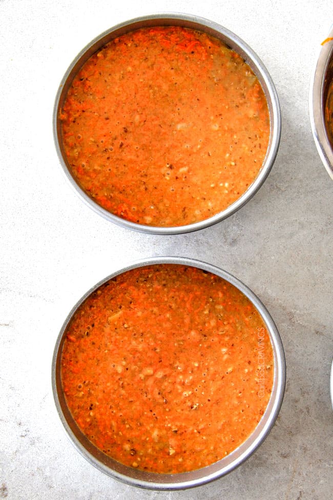 Layered Carrot Cake with Pineapple Cream Cheese Frosting - This is the BEST Carrot Cake Recipe, I will never make another recipe again! ! Super moist without being oily, spiced perfectly, and the Pineapple Cream Cheese Frosting is incredible! Brought this to a party and everyone was BEGGING me for the recipe! Showing how to make the Best Carrot Cake recipe by mixing the dry ingredients together