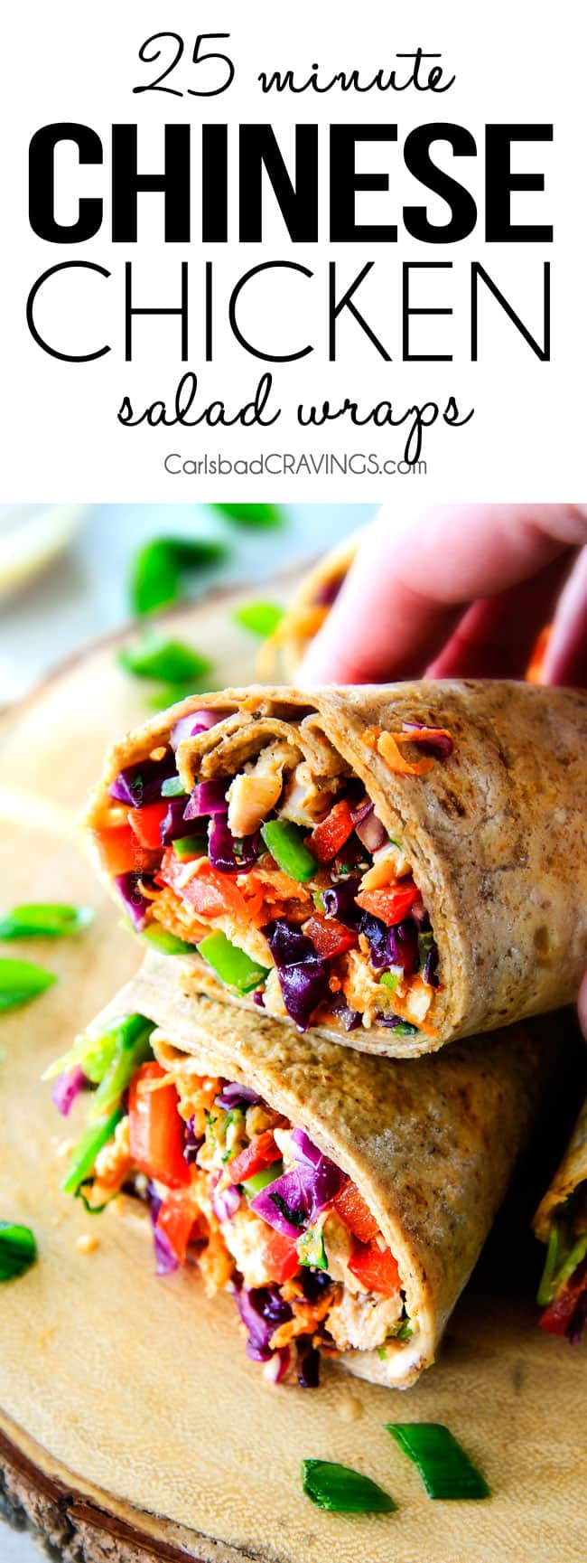 Chinese Chicken Salad Wraps