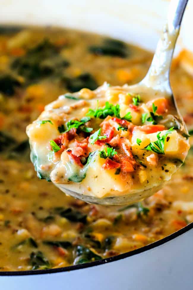 This one pot Loaded Zuppa Toscana Soup is truly better than Olive Garden's - by a long shot! It's creamy, comforting. makes great leftovers and my family LOVES it!