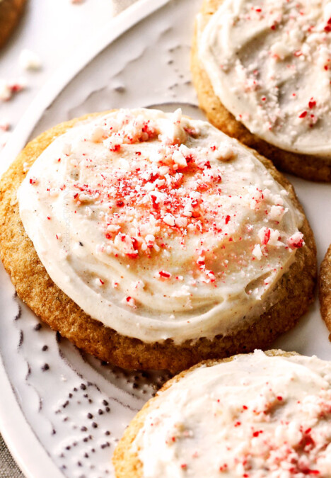 These crazy soft Eggnog Cookies with Eggnog Frosting our our family's new favorite holiday cookie!  I have tried other versions but this one is the best!  You HAVE to make these! 