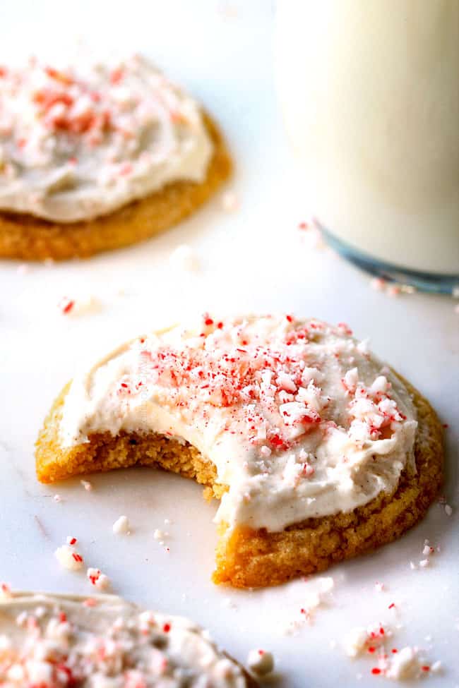 These crazy soft Eggnog Cookies with Eggnog Frosting our our family's new favorite holiday cookie! I have tried other versions but this one is the best! You HAVE to make these!