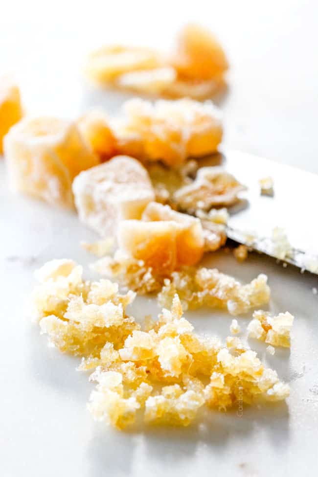 Preparing Gingerbread Brownies with Eggnog Frosting.