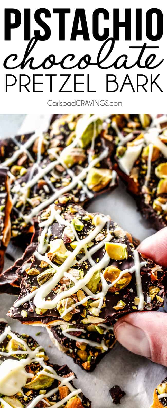 Ridiculously EASY Pistachio Chocolate Pretzel Bark is the best pretzel bark recipe I have ever made - perfect for holiday gifts!  It's easy, stress free, make ahead and everyone looooooves it!