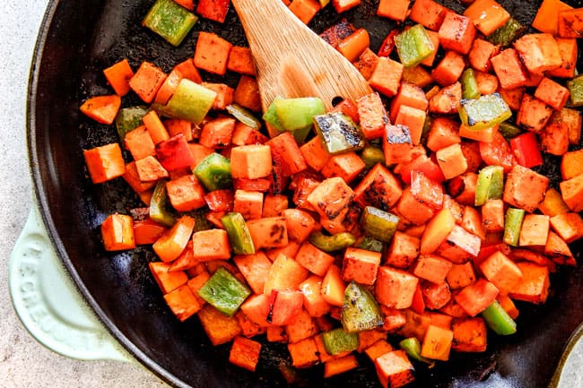 30 Minute Cajun Chicken Bowls bursting with avocados, black beans, sweet potatoes and pineapple! These are spicy, fresh, healthy and ADDICTING!