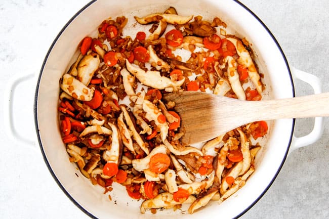 Showing how to make Miso Soup.