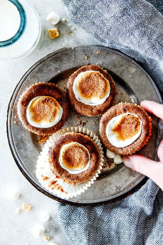 S'mores Molten Lava Pies