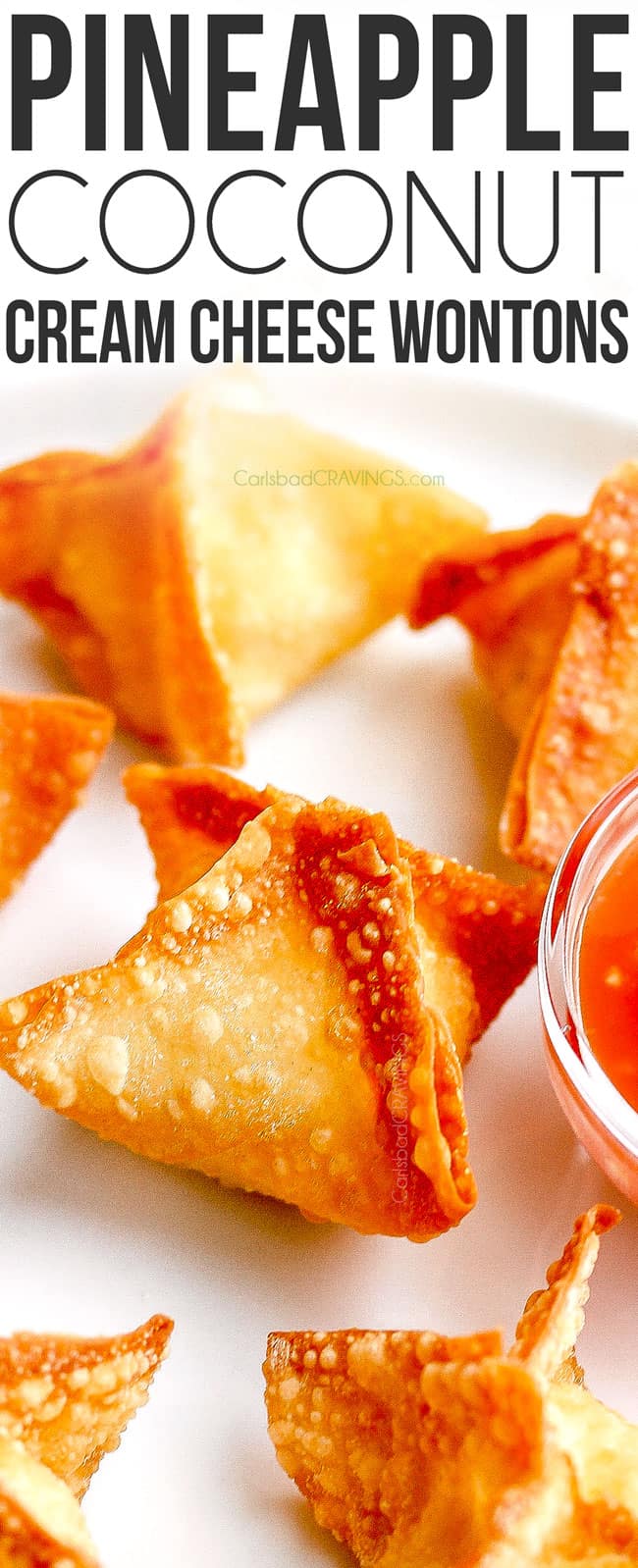 easy cream cheese wonton recipe with sweet and sour dip