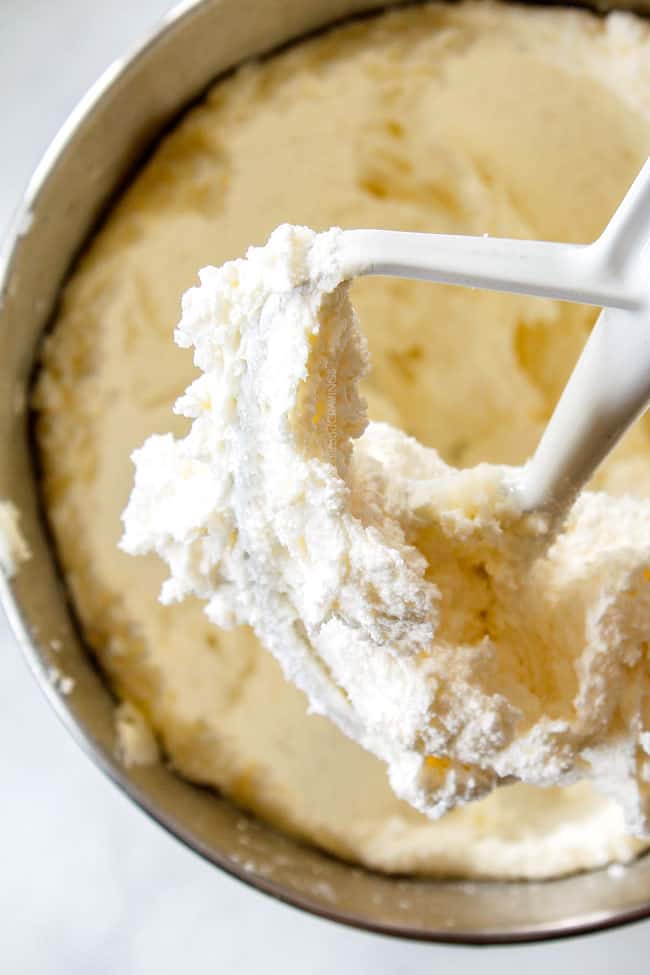 showing how to make banana cake by creaming butter and sugar together