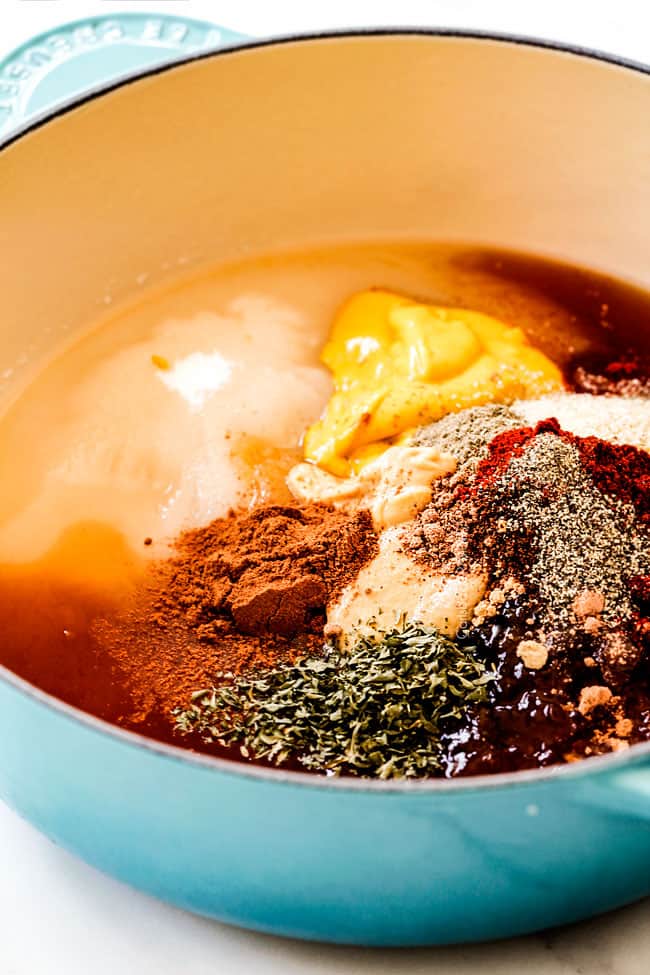 showing how to make ham glaze for honey baked ham