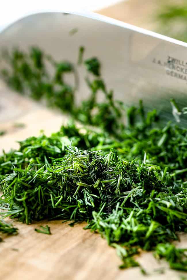 showing ingredients for recipe