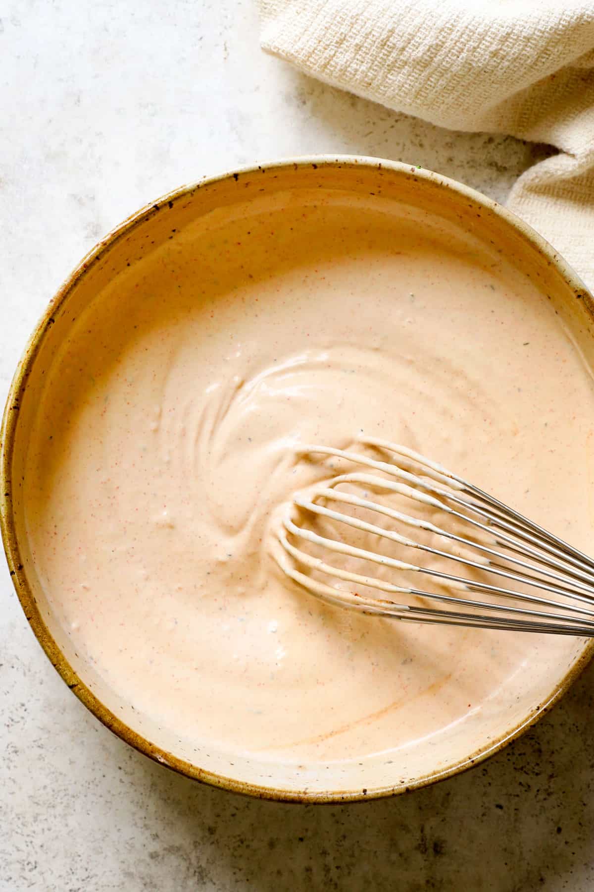 showing how to make remoulade by chilling before serving