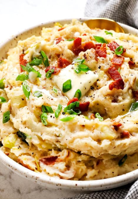 Irish mashed potatoes with bacon