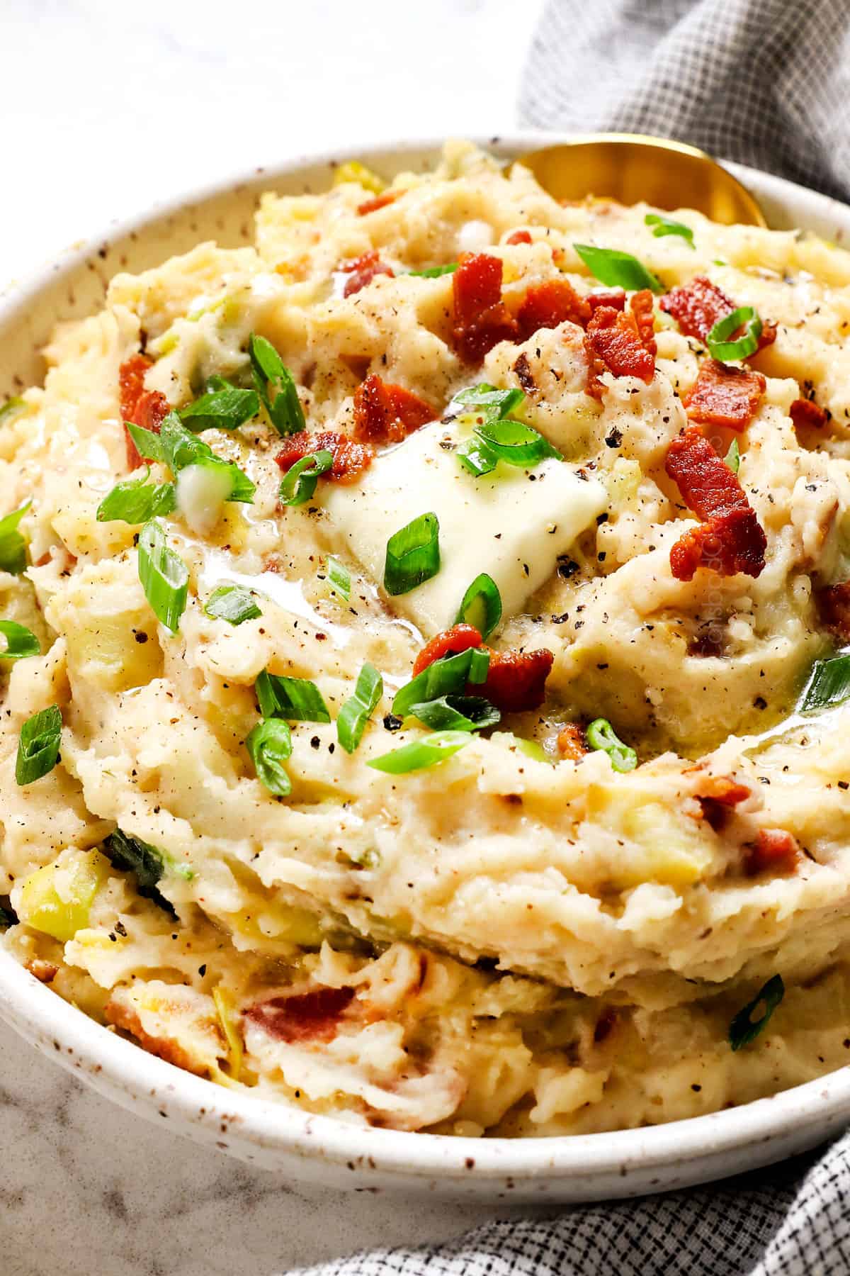 Irish mashed potatoes with bacon