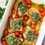 showing how to bake cod in the oven with lemon slices